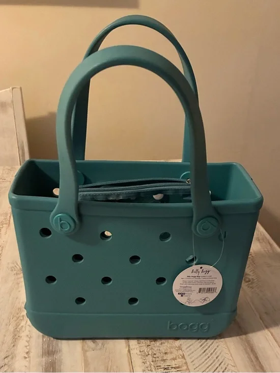 Bitty Bogg Bag Turquoise Carry Tote with Removable Pouch - Picture 12 of 12